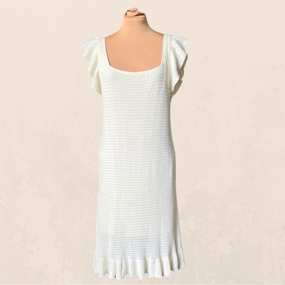 House of Harlow [Medium] Ivory Crocheted Mini Dress - EUC - Picture 3 of 9